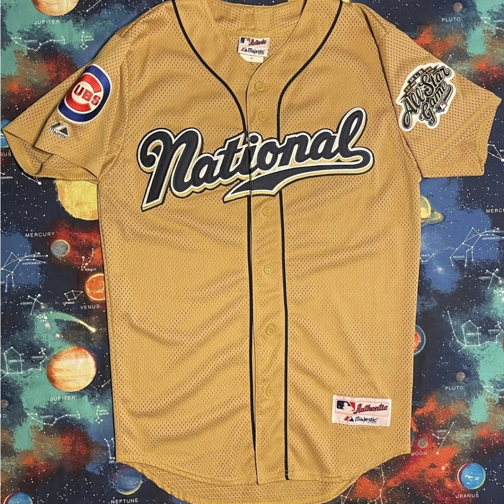 Rare Vintage Majestic 2002 MLB All Star Game Chicago Cubs Sammy Sosa Jersey.